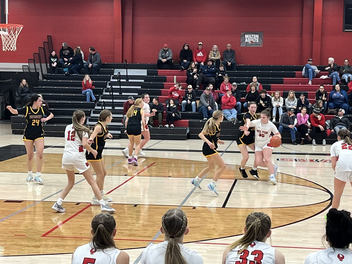 Final of the JV game Milton 50 DeForest 36! Way to go ladies. #Fanily