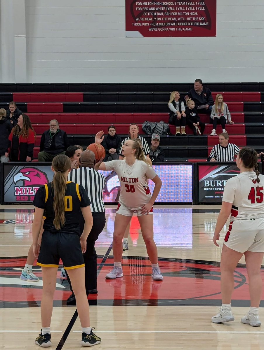 MHS_GBball's tweet photo. Final of the JV game Milton 50 DeForest 36! Way to go ladies. #Fanily https://t.co/xhev20VCZQ