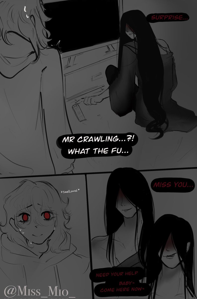 Miss_Mio_'s tweet image. (so this is what he does while MC is not home...😊)

#Homicipher #文字化化 #mrcrawling #Homicipher_art #mrcrawlingart