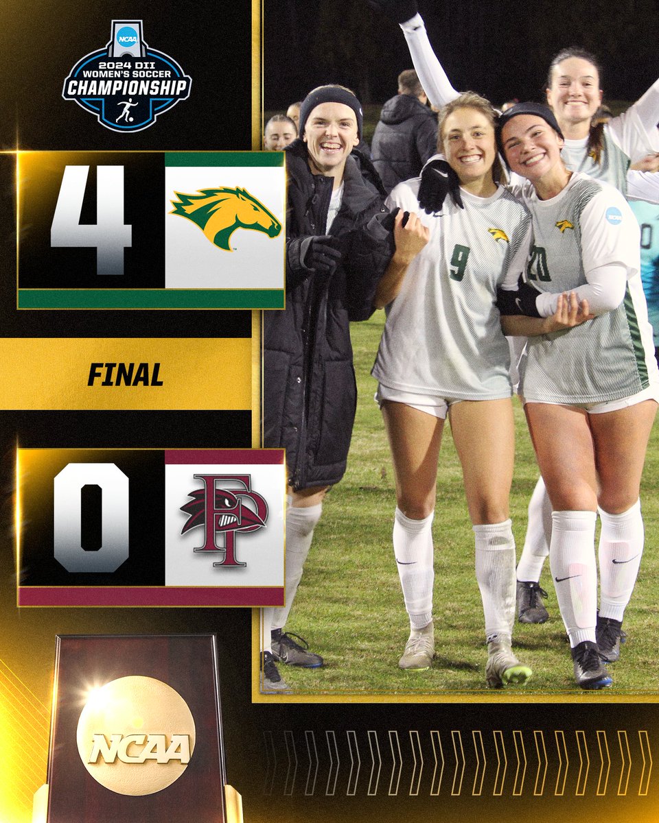 Definitely a reason to ☺️

With a 4⃣-0⃣ victory, <a href="/cppbroncos/">Cal Poly Pomona Broncos</a> advances to the #D2WSOC national championship match!

📊 on.ncaa.com/D2WSOCsf2
🗞️ on.ncaa.com/D2WSOCsp

#MakeItYours