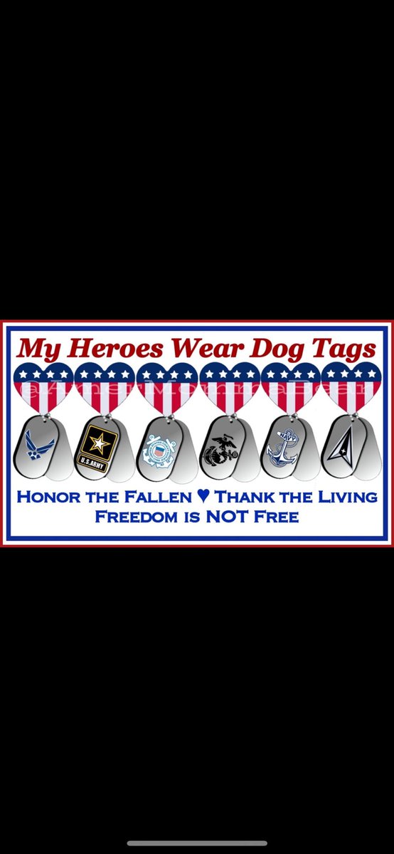 0Rthebest91033's tweet image. #MyHeroesWearDogTags #CodeOfVets
#RedFriday #WearRed
#Veteran DeserveBetter
#ThankAVeteranEveryday
#VeteransLivesMatter #VeteransBeforeIllegals