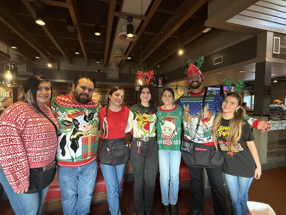 KindredAtienzo's tweet photo. Chino Hills had a fun time today on Ugly Christmas Sweater Day 🎅🏼🎄 #chilis #chilislove #culturematters #showup https://t.co/ognaausXJv