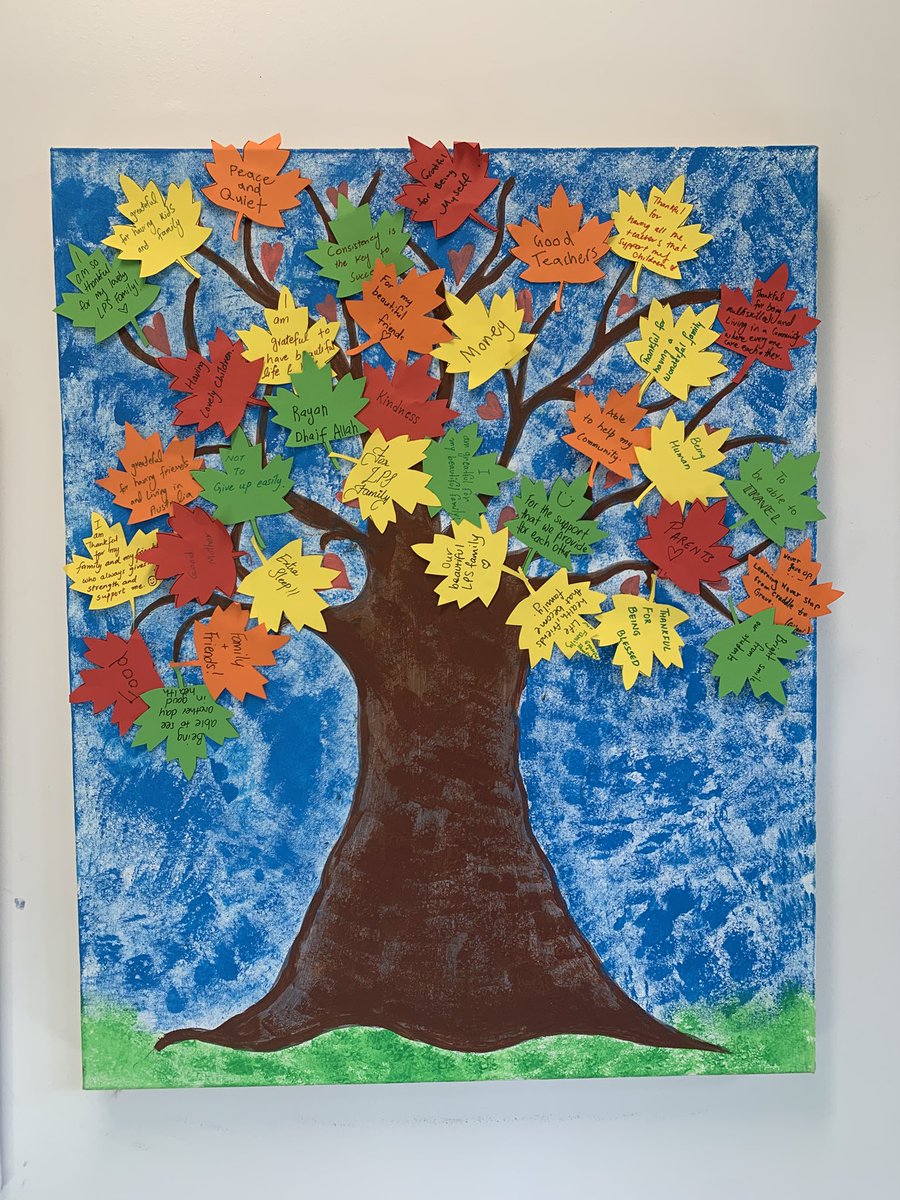 Our LPS Gratitude Tree is completed and reminds us of all the things we are thankful for.