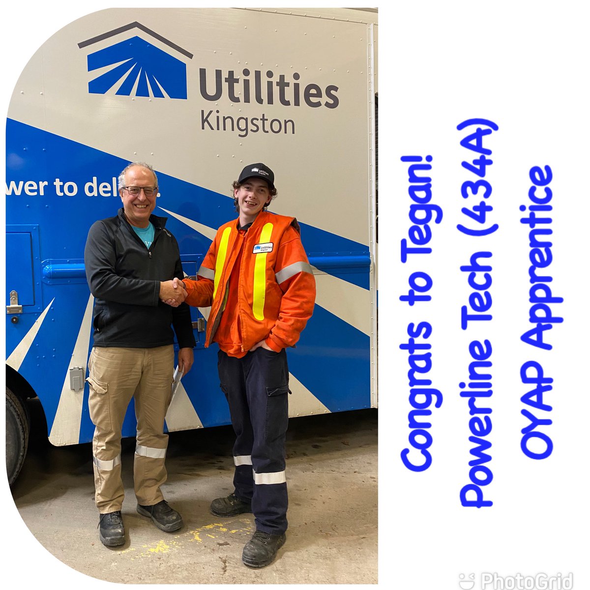 Another coop student making their mark in the real world!!! Congratulations to <a href="/RegiNotreDame/">Regiopolis-Notre Dame</a> student Tegan M. For signing as a powerline tech youth apprentice with Utilities Kingston today. <a href="/alcdsb/">ALCDSB</a>