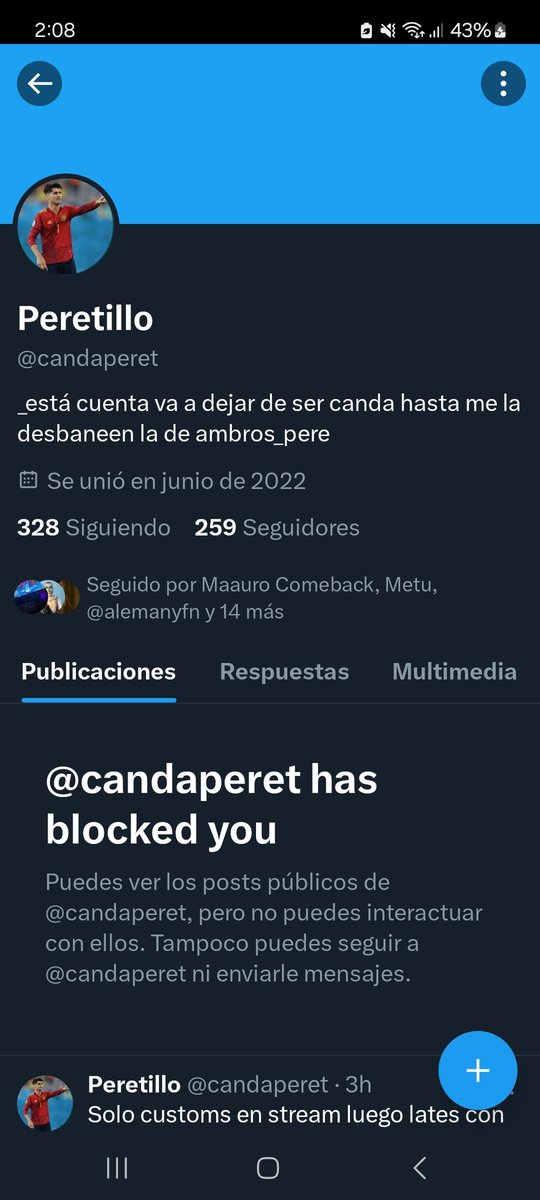 Pere que no ganas ni pagando que eres penoso