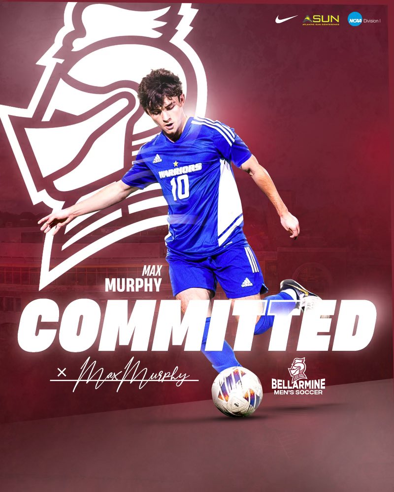I am excited to announce my commitment to play D1 soccer at <a href="/BUKnightsMSOC/">Bellarmine Men's Soccer</a> <a href="/bellarmineU/">Bellarmine University⚔️</a> and to further my athletic and academic career. Thanks to my family, my coaches and Andy Fleming for advising me in this process. Go Knights! <a href="/ImCollegeSoccer/">College Soccer Truth ™</a> <a href="/CincyUnitedCUPB/">CUP Boys</a> <a href="/MMontMSoccer/">Mariemont Men's Soccer</a>