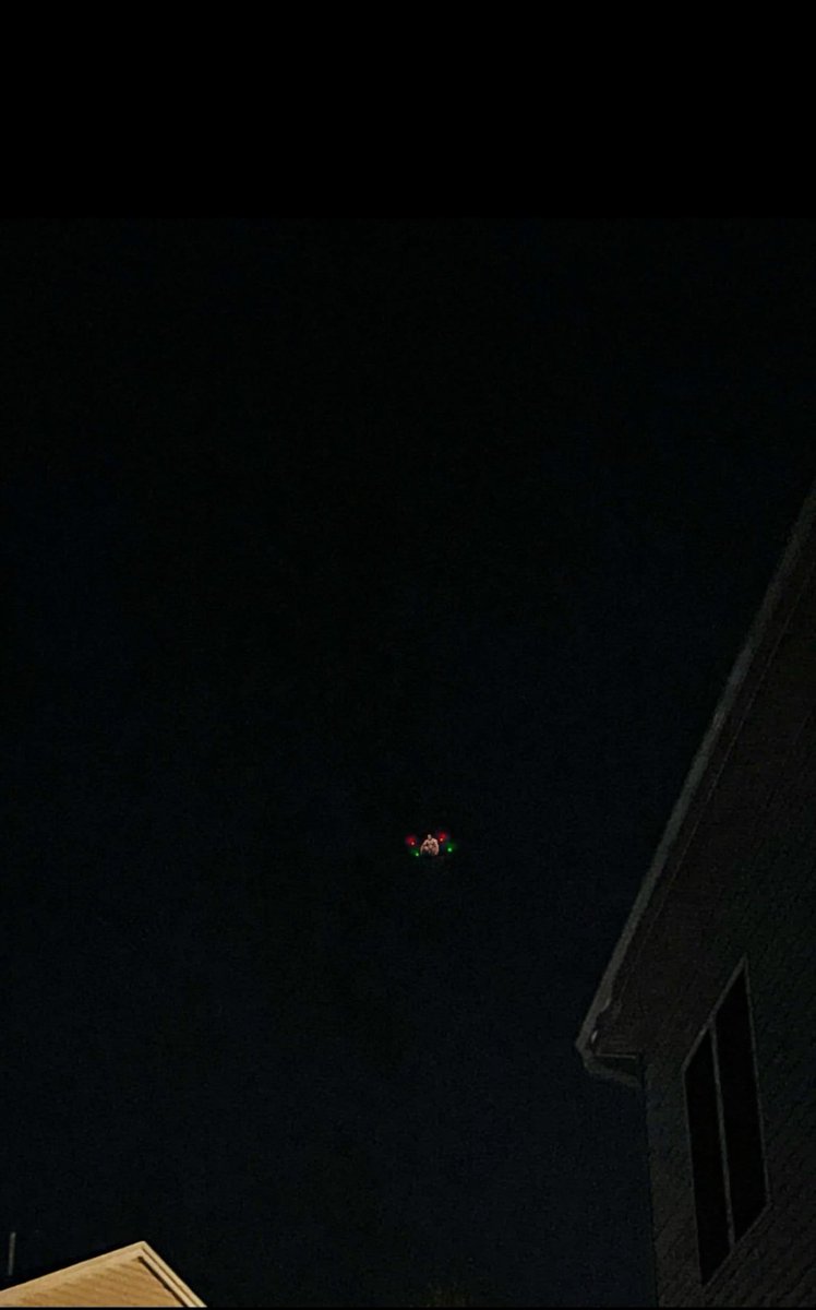 doworkcrypto's tweet photo. Just an image, not a sensational video, but this is the reality of living in South Jersey now.  You go outside and a drone is hovering right over your house.  Is it monitoring you? Why is it there?  The government has offered no explanations other than “there is hysteria going around.”

This a drone - clear as day.  What gives @GovMurphy ?

It’s incredibly unsettling.