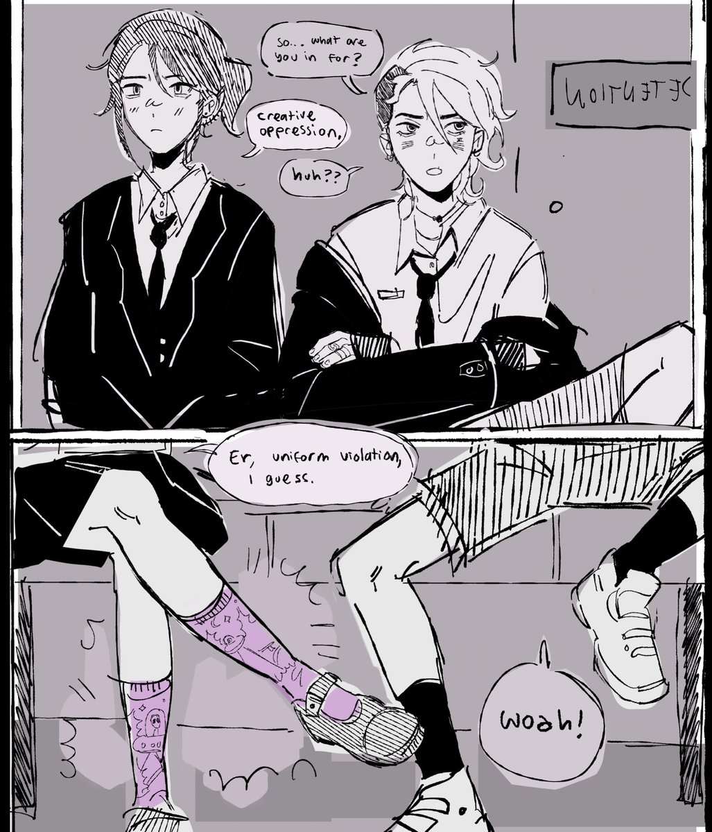 fishieguy's tweet image. High school Caitvi..first meeting