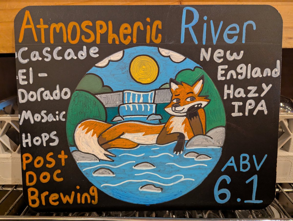 Atmospheric River by Post Doc on tap <a href="/VulpineTaproom/">Vulpine Taproom</a>
