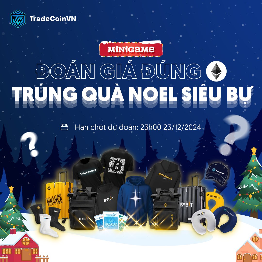 TCVNcommunity's tweet photo. 🌤 GM Bitcoin 102K

🔹 NASDAQ 100 đưa cổ phiếu Microstrategy vào danh sách, dòng tiền đổ vào có thể thúc đẩy Microstrategy mua nhiều Bitocin hơn.

🔸 Dòng tiền đổ vào Bitcoin ngày càng đến từ TradFi nhiều hơn. Đến Bitwise Investments còn đưa ra dự đoán Bitcoin sẽ soán ngôi Vàng vào năm 2029.

🎁 Thị trường khá êm rồi, nhưng sẽ ấm hơn nữa trong mùa đông năm nay nếu anh em sở hữu được quà đến từ Binance và Bybit như: Vali, Balo, Hoodie, T-shirt, Mũ,...

👉 Chơi game đoán giá lấy quà ngay tại: [https://t.co/IinArVfW7s]