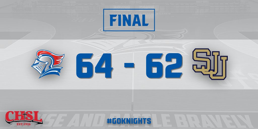 ‼️ KNIGHTS WIN ‼️

Varsity Basketball improves to 3-0 with a victory over St. John’s in the PIT! Alan Horton led the way with 21 points and Raheem Brown added 18.

#GoKnights