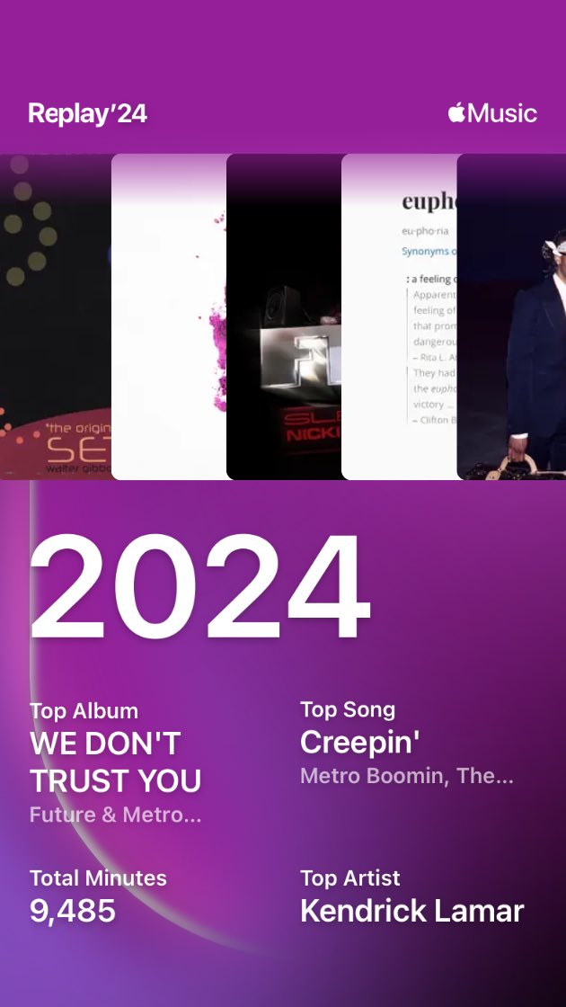 I knew it was going to be <a href="/kendricklamar/">Kendrick Lamar</a> for me!! 🙌 <a href="/AppleMusic/">Apple Music</a> #Replay24