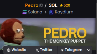 Golden Ticker? $PEDRO community is strong.