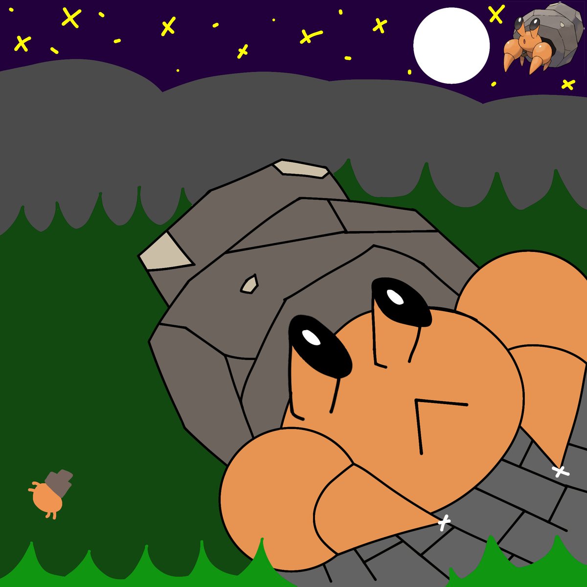 Demonico_917's tweet photo. Dwebble #dwebble #pokemon #fanart #pokemonfanart https://t.co/k19kaaTllV