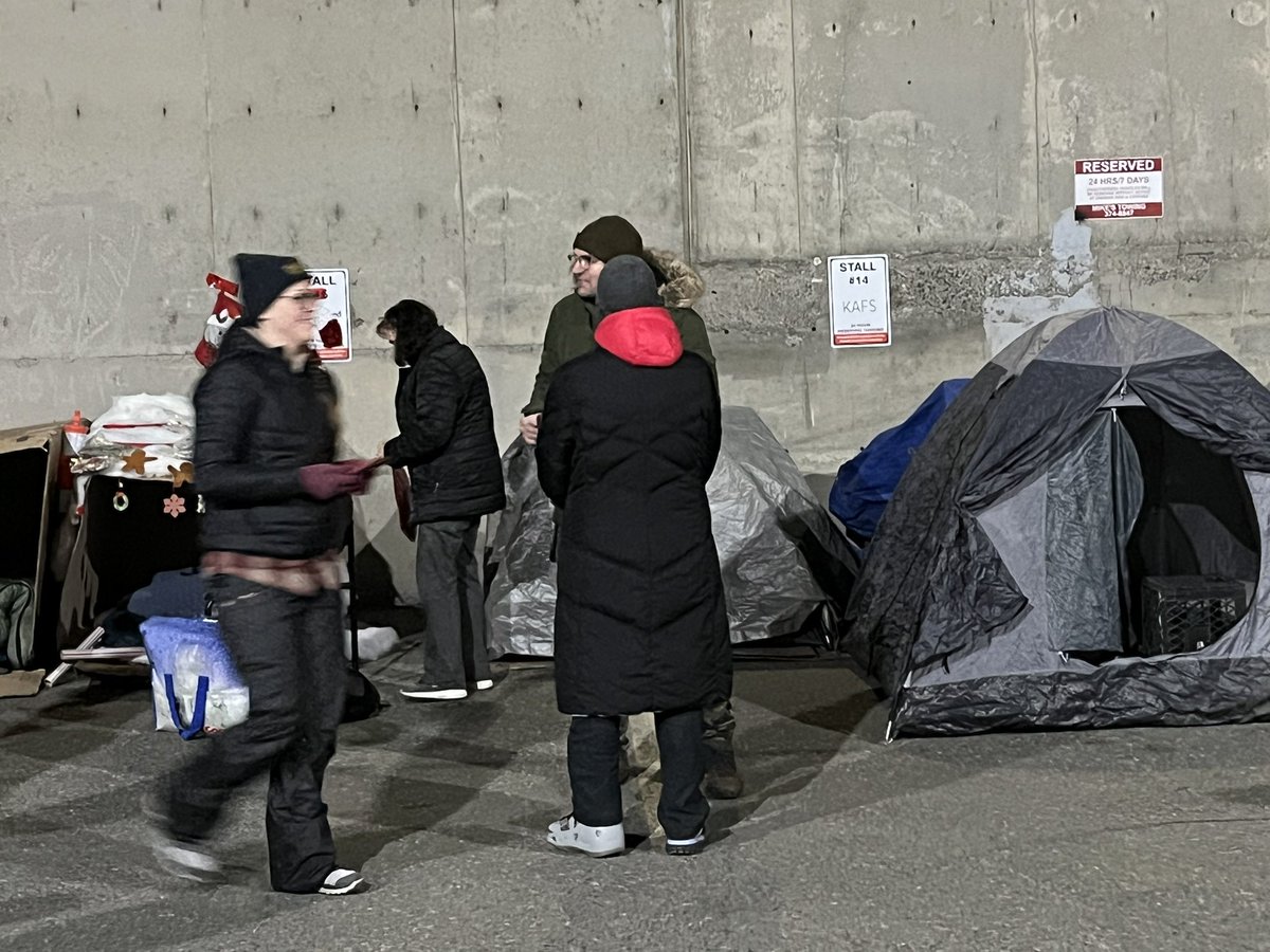 With many other peeps at A Way Home Kamloops Campout to End Youth Homelessness. 40 of us will sleep out tonight. Go to awayhomekamloops.com  to donate to a great #kamloops organization