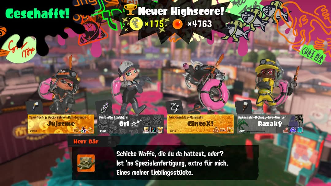 SelliLaura's tweet photo. Already beat my old score on Wahoo World (162 eggs) in the first game of Big Run 💅🏼 #Splatoon3 https://t.co/ARcSSA3TVn