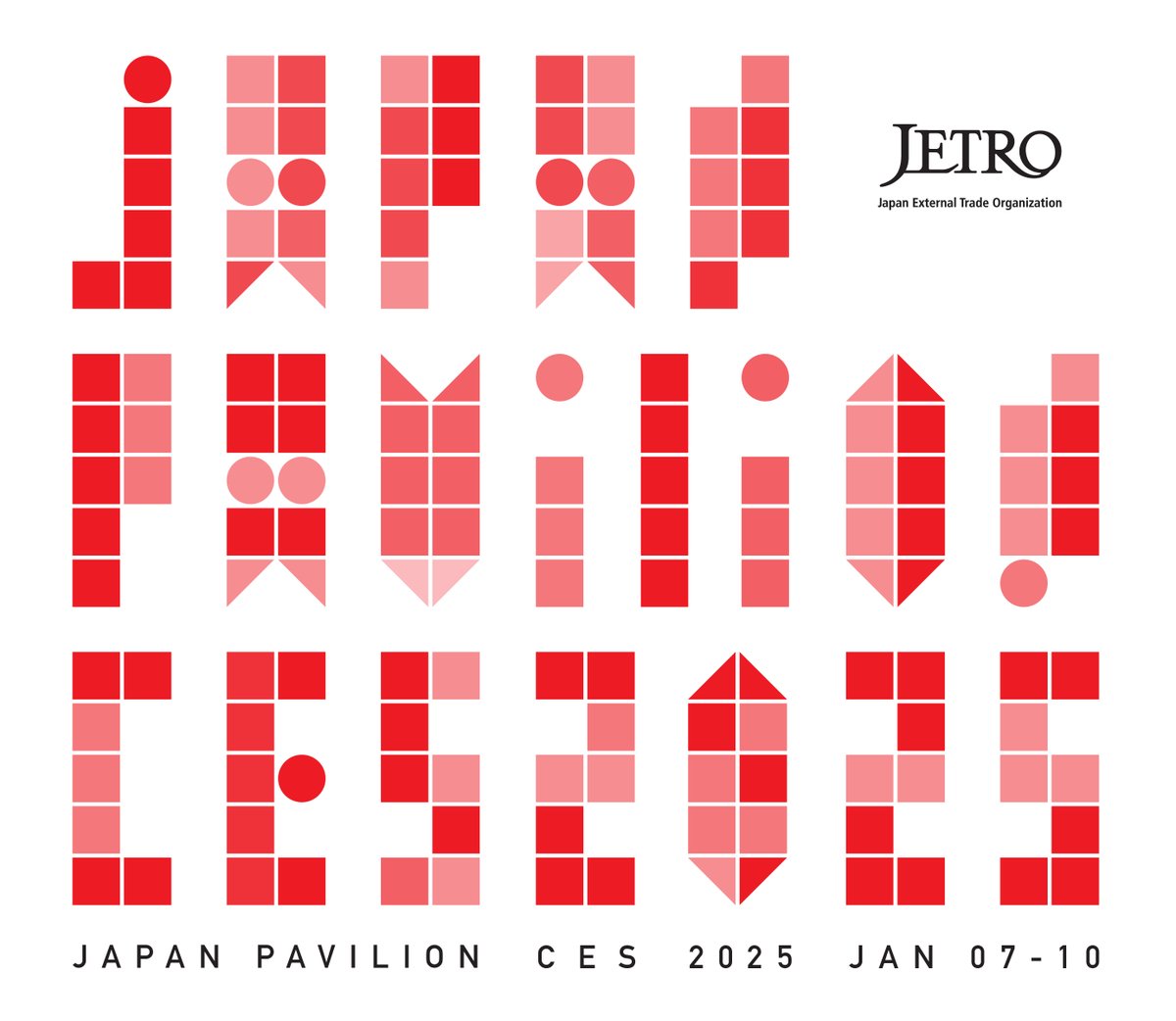 Only 3 weeks left til #CES2025! 📆

Visit the Japan Pavilion to see pitch events &amp; international pitch battles on our event stage or visit our Moonshot Café &amp; lounge ☄️

Many Japanese startups will also attend media side events during CES week

Details: jetro.go.jp/usa/topics/ces…