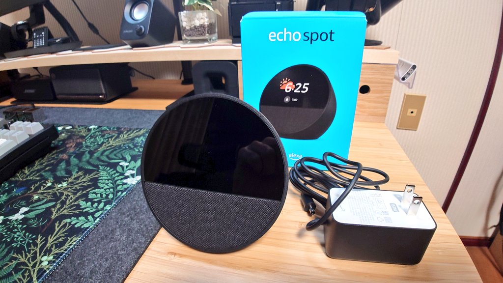 bocchi_rabbit's tweet image. echo spotきた。
いい感じ。

#Amazon
#echospot