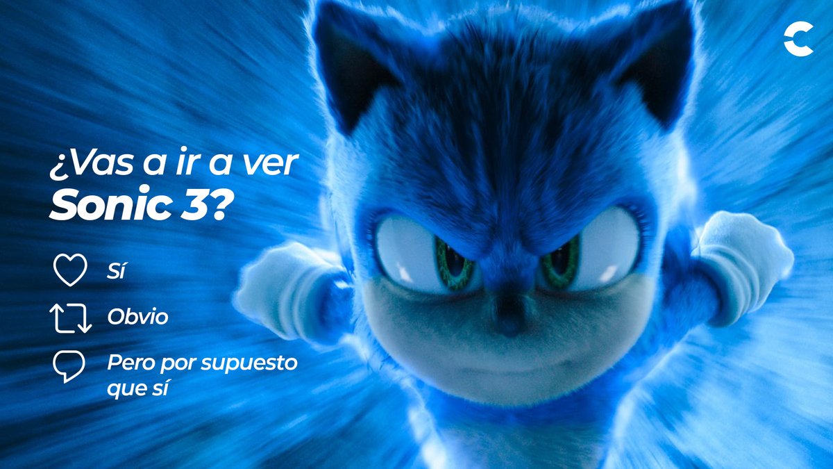 Cinepolis's tweet photo. Solo gente seria puede participar. 🧐 #Sonic3 https://t.co/J4HIGPG6hA