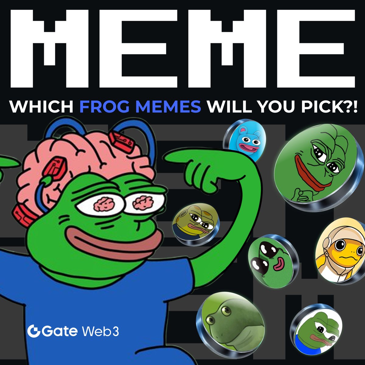 Gate Wallet (@gatewallet) on Twitter photo ๐ฅ#Frog Memecoins party together๐
๐งWhich of these #FrogMemes do you preferโ๏ธ
$PEPE or $PEPU or $FROGE or $TURBO or $APU or $FRIC or $HOPPY
๐ฐ3 Users Win $5 Tokens
๐ฎRules๏ผ
โ
Follow <a href="/GateWeb3Wallet/">S.J. Sujon Carter</a>, @GateMemeBox
โ
Like, RT, Tag 3 Guys
โ
Choose + Tag #GateWeb3
โณEnd in ๐ฅ#Frog Memecoins party together๐
๐งWhich of these #FrogMemes do you preferโ๏ธ
$PEPE or $PEPU or $FROGE or $TURBO or $APU or $FRIC or $HOPPY
๐ฐ3 Users Win $5 Tokens
๐ฎRules๏ผ
โ
Follow <a href="/GateWeb3Wallet/">S.J. Sujon Carter</a>, @GateMemeBox
โ
Like, RT, Tag 3 Guys
โ
Choose + Tag #GateWeb3
โณEnd in