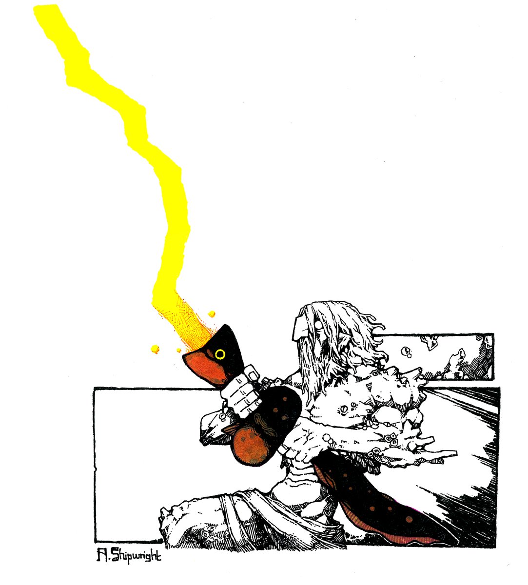 ShipwrightA's tweet photo. "Yours is not the only lightning, spear-bearer.
The sea shall stand against the heavens." https://t.co/LqYsIoPE6i