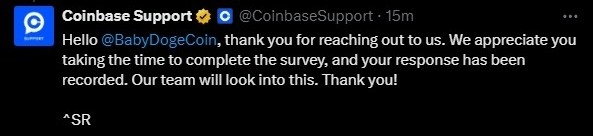 #BabyDoge ♥️ #Coinbase 

🙌🙌🙌🙌