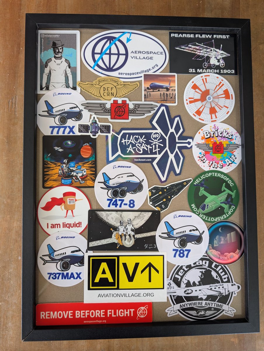 Have said for ages was going to start putting stickers on picture frames so can enjoy them.

Have finally done it. Currently have a Con based one &amp; a aerospace based one.