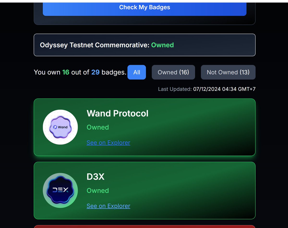 I can only claim 16 badges. I don't know if I will receive gifts from <a href="/StoryProtocol/">Story</a>