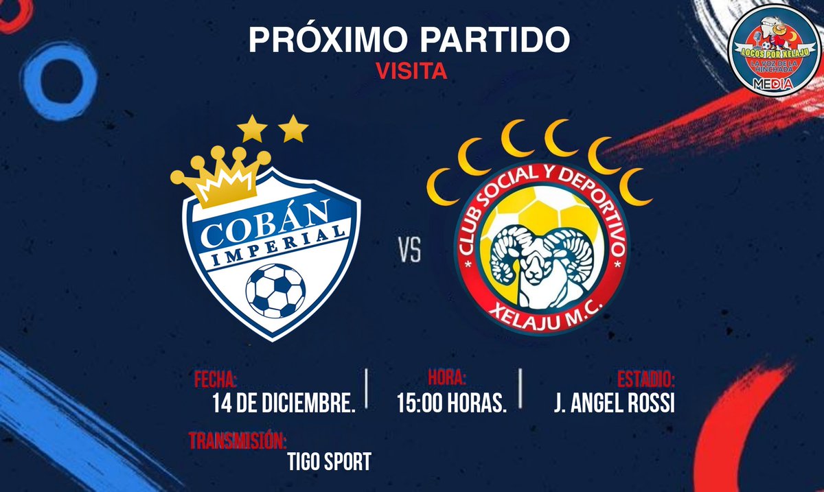 LocosPorXelaju's tweet photo. ¡A TOMAR VENTAJA EN LA FINAL!
⚽️ FINAL (ida)
🏆 Torneo Apertura 2024 (Liga GT Banrural)
🎟️ Q.100.00 Todas las localidades
📱💻Síguelo en nuestras Redes Sociales
#JuegaXelaju
#Final24
#VamosXela https://t.co/3nh0UQUkdl