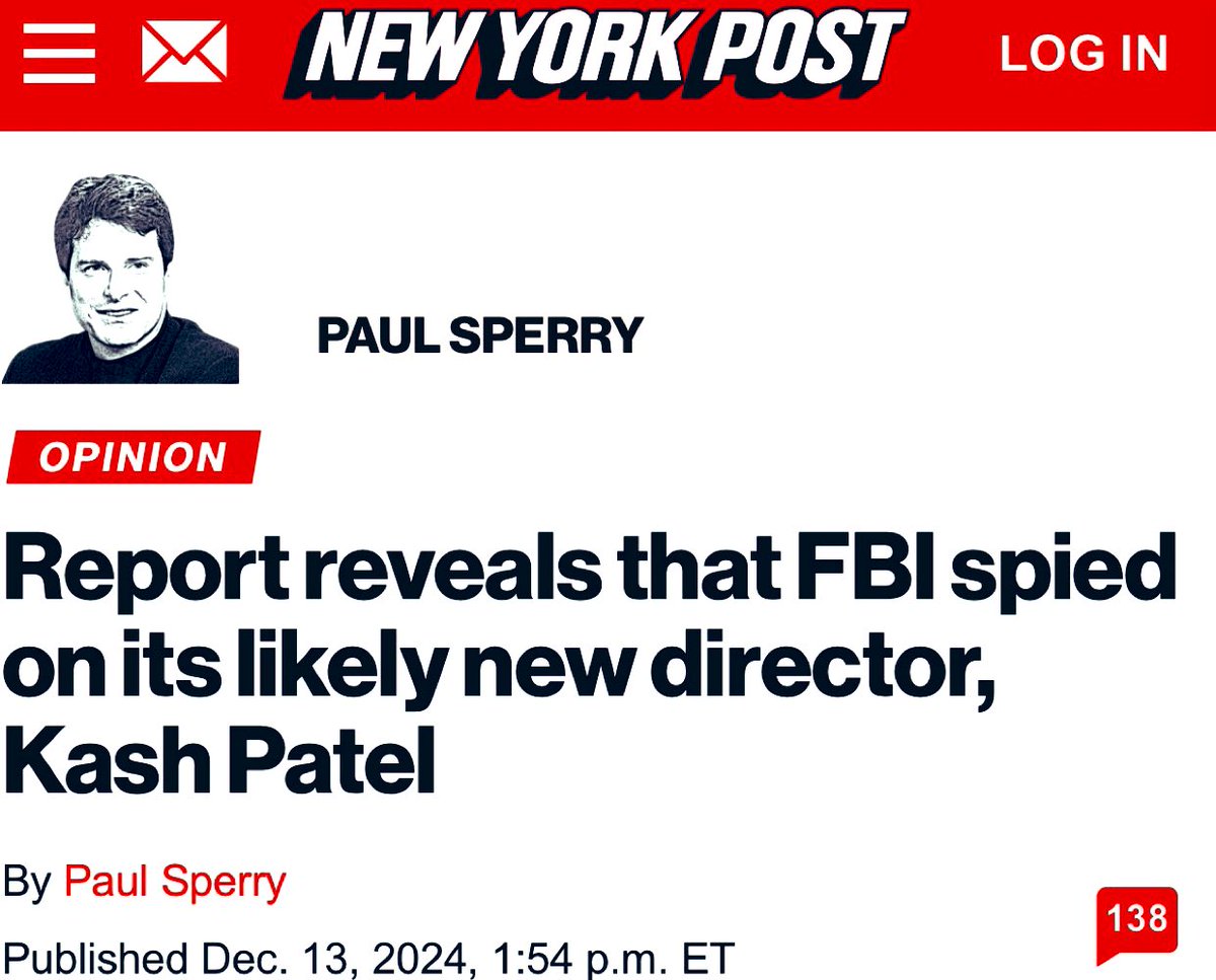 MoniFunGirl's tweet photo. #FBI caught spying on #KashPatel โฆ no wonder #Wray is out!
Investigating your probable replacement โฆ this has to be cleaned up.
#Trump #TransitionTeam https://t.co/5666ch8Pba