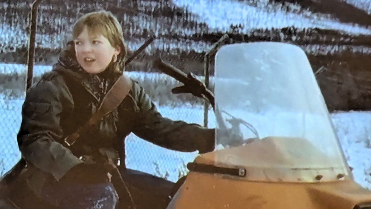Allllright's tweet photo. Kids today will never understand the simple joys of riding around on snowmobiles while carrying firearms.
#TheLastDriveIn https://t.co/GZ3cUkN8Gu