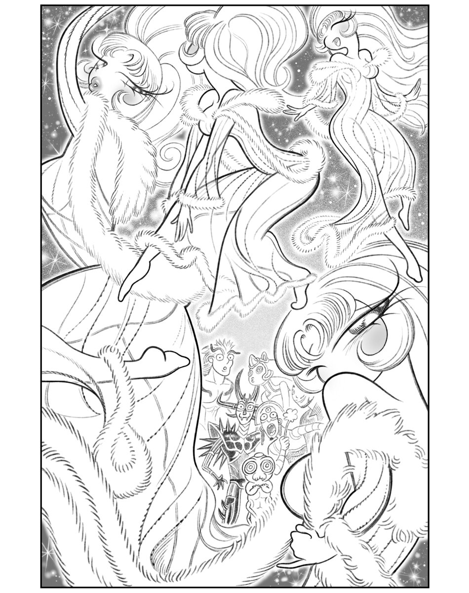 Here are some pages from the first chapter of a big comic I've been working on for the past few years. It's the reason I don't post much, so thank you for sticking around! :) 
