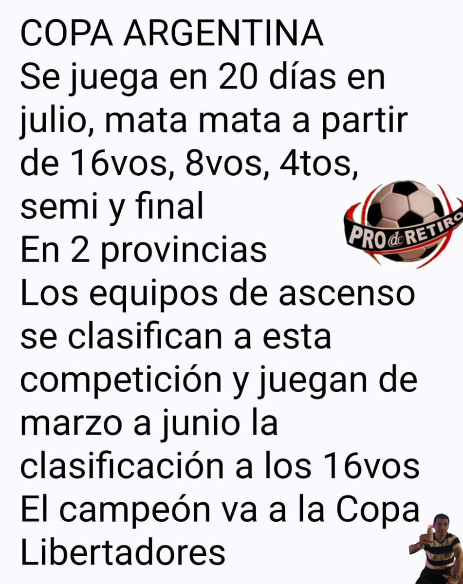 PROdeRETIRO's tweet photo. @gravep Acá te armo todo Pablo
Liga, Copa de La Liga, Copa Argentina y Supercopa
@afa 
@tapiachiqui https://t.co/v3ORAtsseE