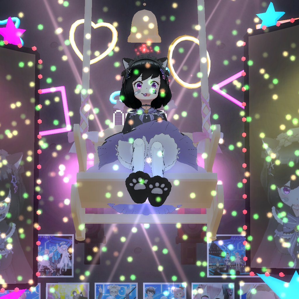 vTuberBonBon's tweet photo. Nya! Swinging and singing in my Live Solo Concert~
#MyEffectTechniques #realcherrybonbon #realityapp #reality_app_official_en https://t.co/kpgy8d9ZBJ