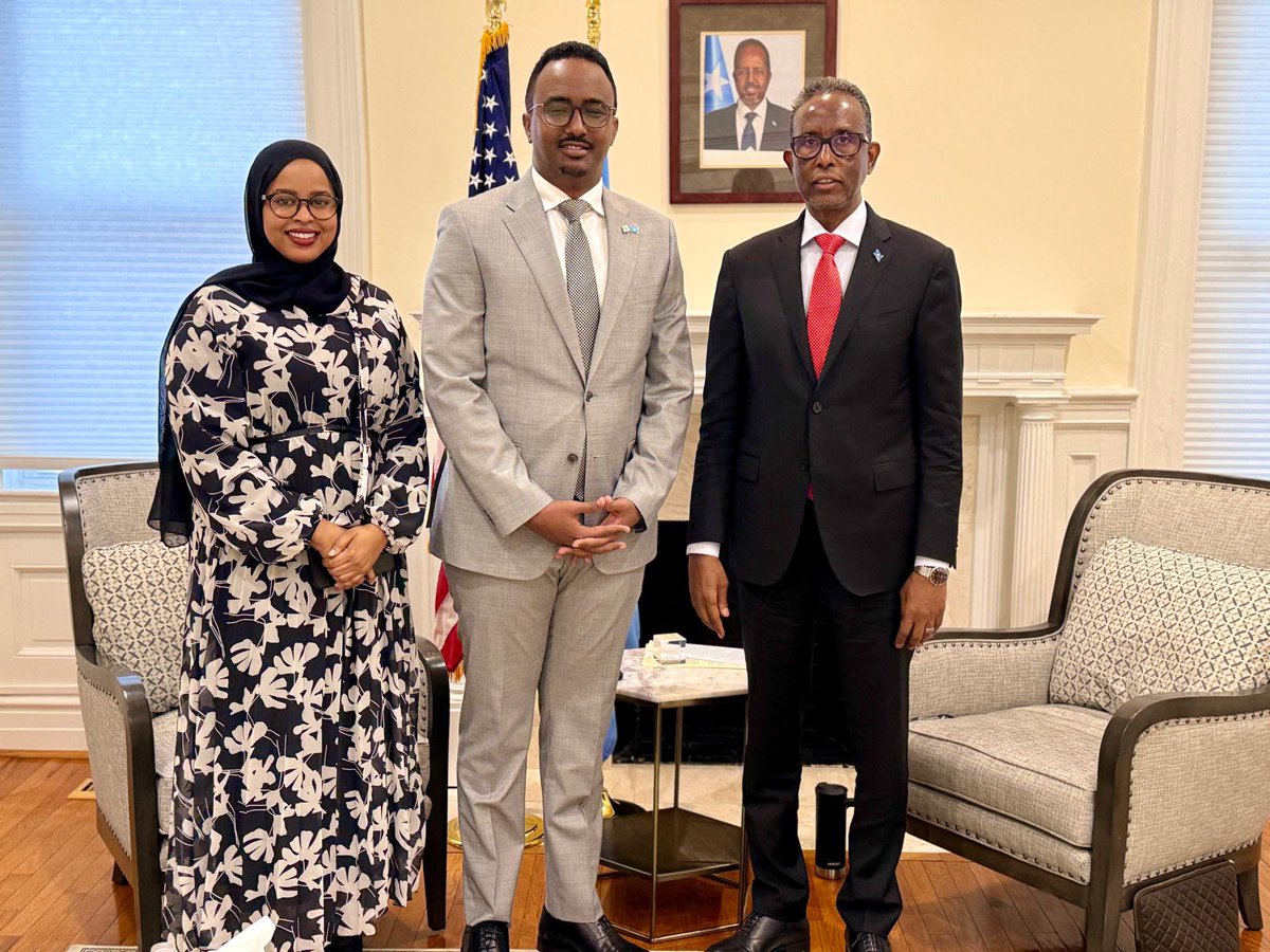 I am pleased to welcome Mr. Mohamud Saeed Nur, Director of the Monitoring and Evaluation Department at the Ministry of Planning, Investment, and Economic Development, who is in the U.S. for a working visit. <a href="/SomaliainUSA/">Embassy of Somalia in USA</a> <a href="/MoPIED_Somalia/">MoPIED</a>