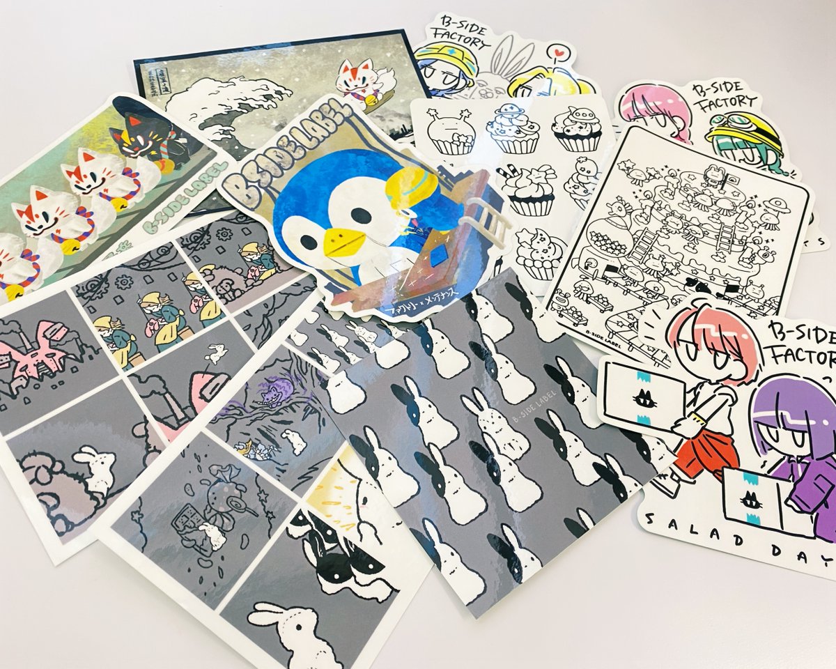 ビーサイドレーベル 神戸店限定ステッカー セット① 【公式通販】