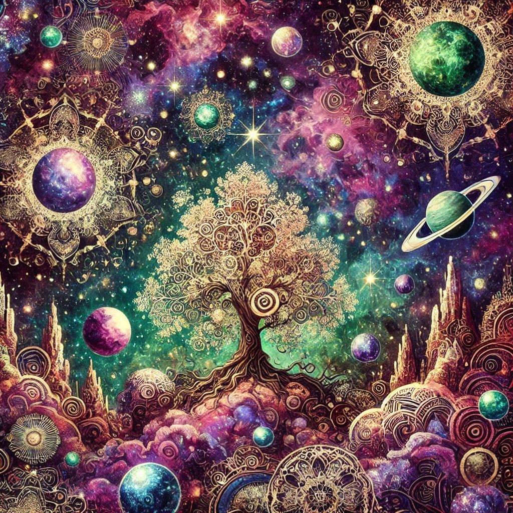 cel67540628's tweet photo. Tree of the Cosmos #aiart #aiartwork #ArtisticAI #aiartcommunity #aiartworks #ai #art #generativeart https://t.co/Ut1tNAYpYy