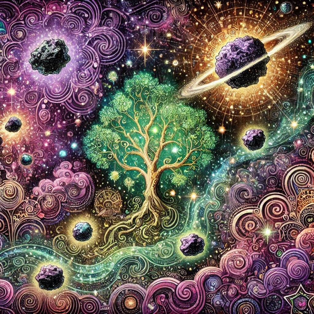 cel67540628's tweet photo. Tree of the Cosmos #aiart #aiartwork #ArtisticAI #aiartcommunity #aiartworks #ai #art #generativeart https://t.co/Ut1tNAYpYy