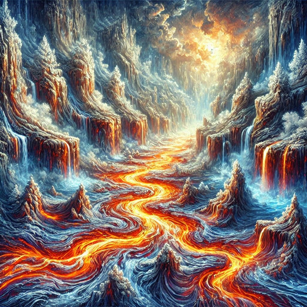 cel67540628's tweet photo. Lava in the Ocean #aiart #aiartwork #ArtisticAI #aiartcommunity #aiartworks #ai #art #generativeart https://t.co/5CgyOK8rB6