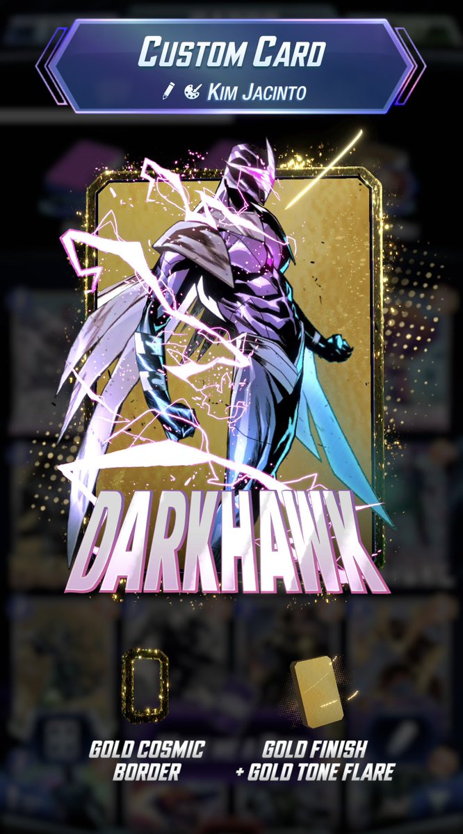 I told myself that a Kim Jacinto Darkhawk would be about the only thing I would get in the vault... I am a weak person, but damn that is 🔥 #MarvelSnap