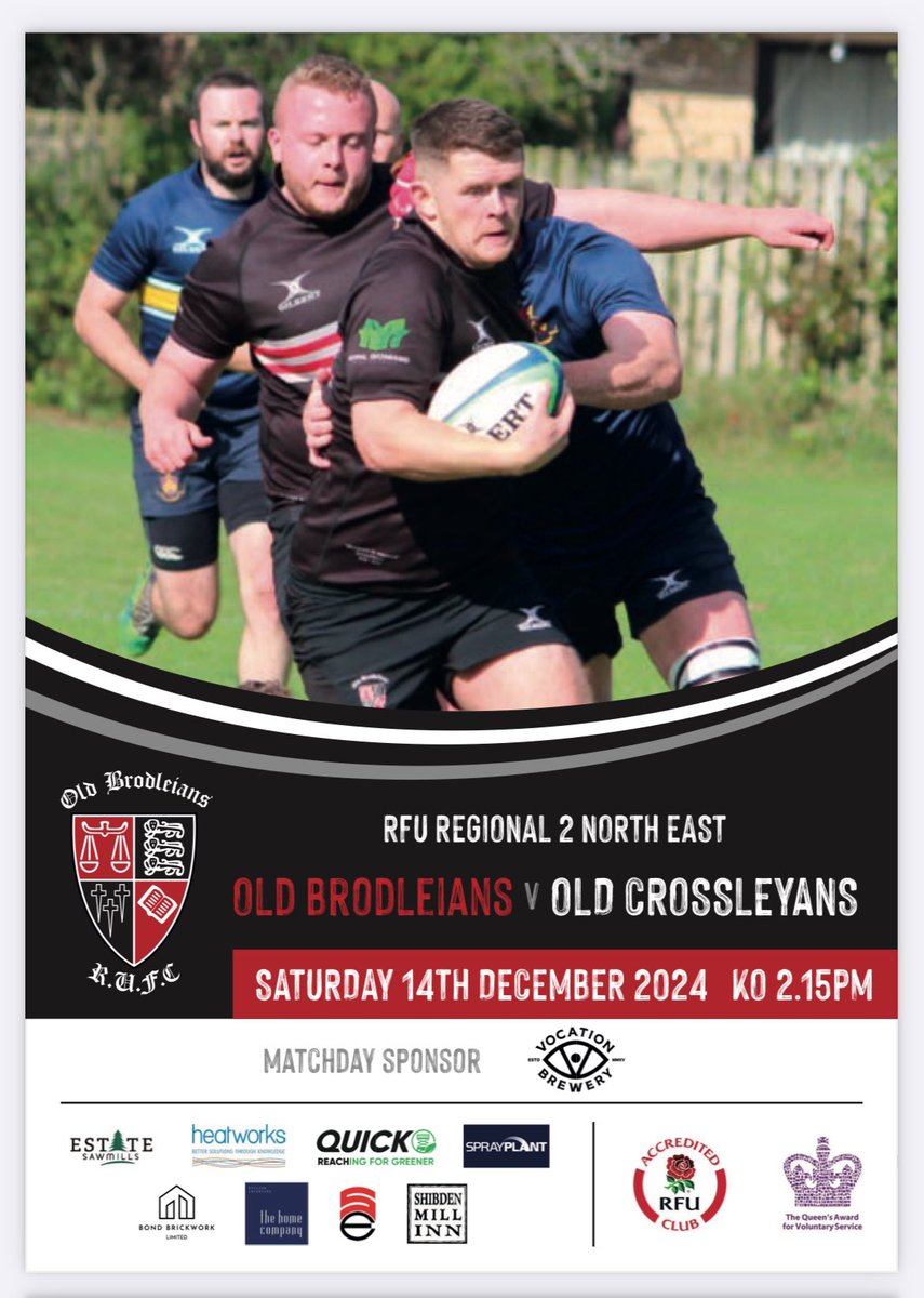 Old Brodleians (@oldbrodleians) on Twitter photo IT’S DERBY DAY…
⚫️🔴⚪️ Brods v Crocs 🔵🟡🔵
🗓️ Saturday 14th December
🕰️ 2.15pm
📍 Hipperholme, HX3 8JU
👏 Matchday Sponsor: <a href="/vocationbrewery/">Vocation Brewery</a>
📖 Here’s the link to today’s matchday brochure ⤵️
s3-eu-west-1.amazonaws.com/files.pitchero… IT’S DERBY DAY…
⚫️🔴⚪️ Brods v Crocs 🔵🟡🔵
🗓️ Saturday 14th December
🕰️ 2.15pm
📍 Hipperholme, HX3 8JU
👏 Matchday Sponsor: <a href="/vocationbrewery/">Vocation Brewery</a>
📖 Here’s the link to today’s matchday brochure ⤵️
s3-eu-west-1.amazonaws.com/files.pitchero…