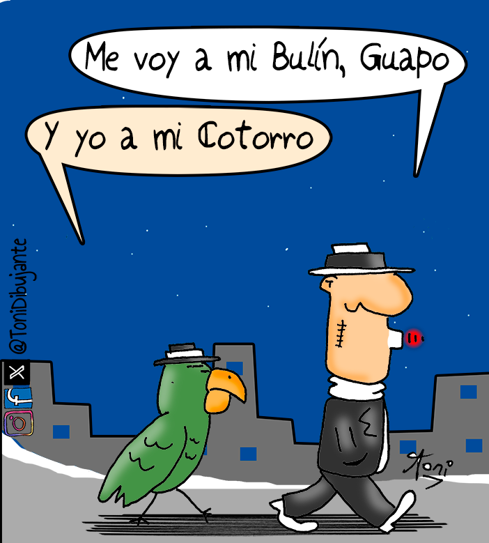 ToniDibujante's tweet photo. Bulín #narigones #cotorro #guapo #bulin #tango #milonga https://t.co/dmIR92JOlY