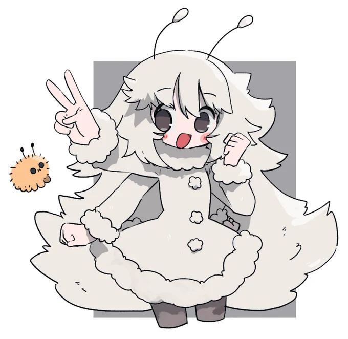 フサフサムシさんのOC描いてみた#ばぐりちゃん 