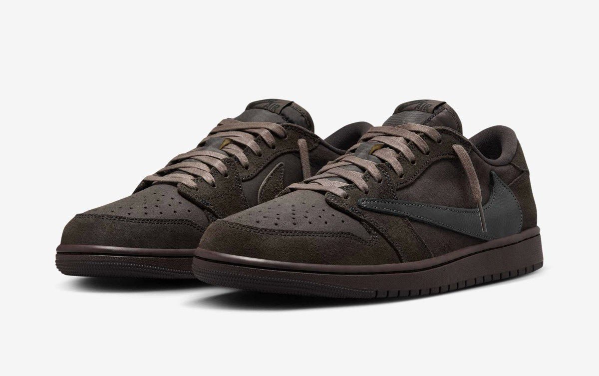 Travis Scott × Nike Air Jordan 1 Low OG SP “Velvet Brown” Official 