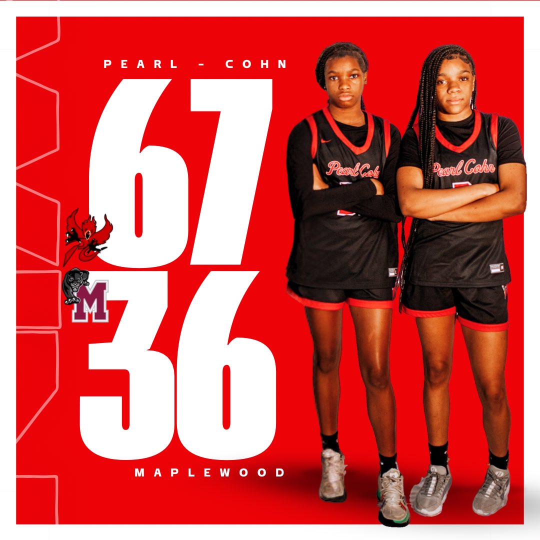 The Lady Firebirds get a road win vs Maplewood  67-36!! 🔥🐦‍🔥🏀🔥

🔥STATS🔥 
Myah Knowles: 14P. 8S. 3A.
Valencia Hailey: 10P. 7A. 7R. 
Rileigh Miller: 10P. 8R.
Lamya Robertson: 8P. 6R. 
Dyna’c Davis: 7P. 2R. 2A. 
Khira Johnson: 6P. 4S.
Shaniya Haynes: 4P. 2R.