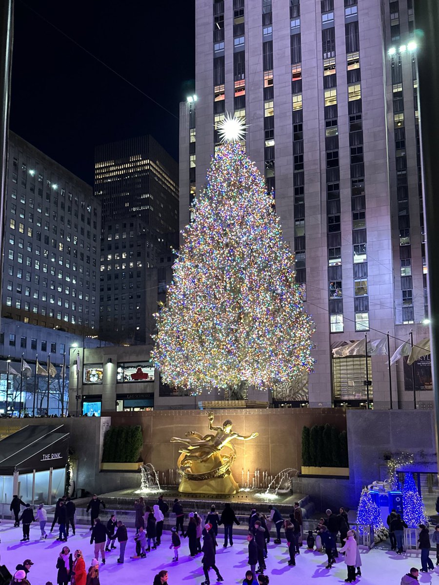 Finally we got to see the Rockefeller Christmas Tree 🎄 #Christmas2024 #NewYorkCity #shelbycolby