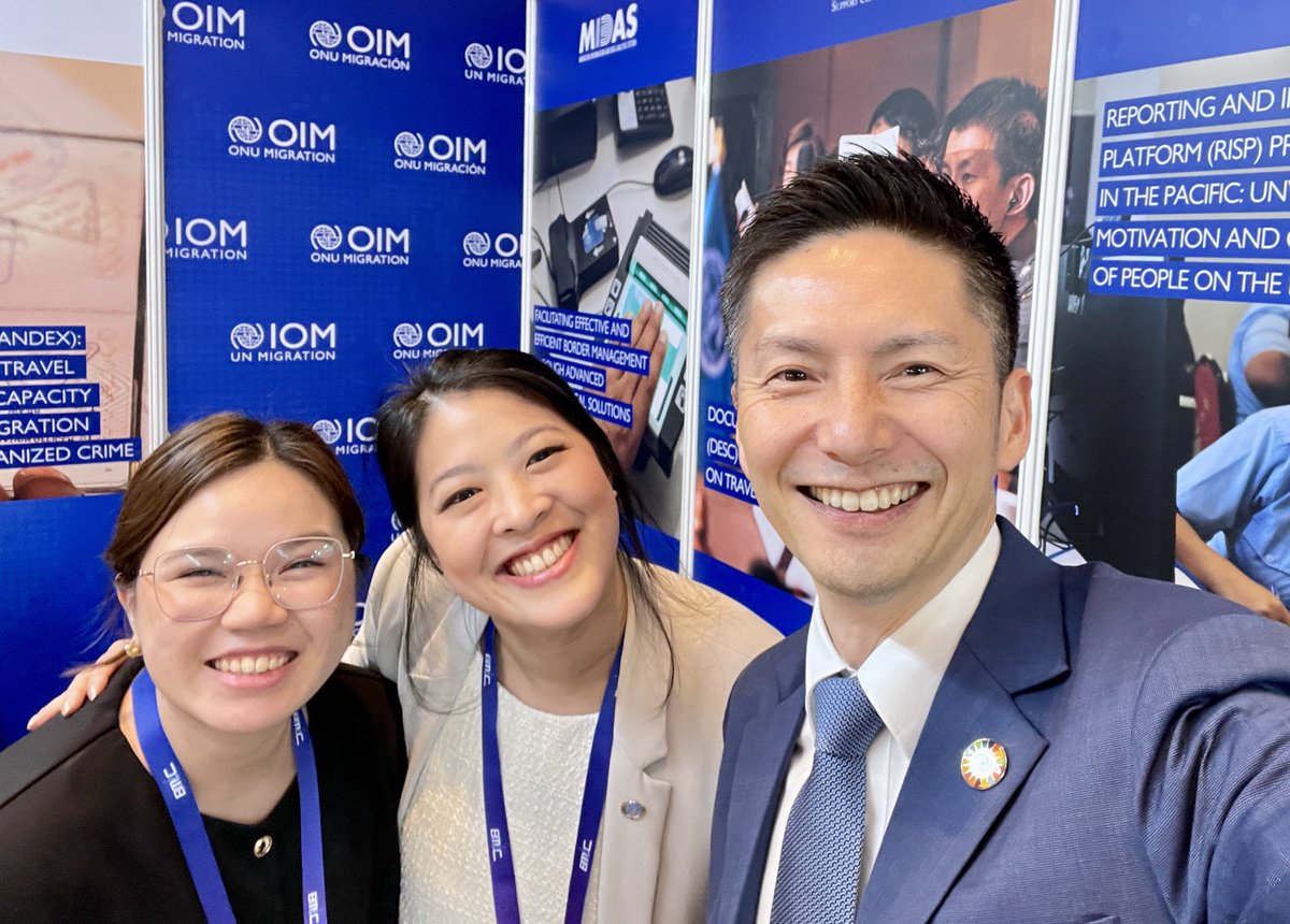 iori_IOM's tweet photo. Honored to wrap up 7th #BorderManagement & Identity Conference #BMIC7 in🇹🇭Bangkok with #APSCA!
Thrilled with collaborations & insights shared.
Let us advance safer, efficient & inclusive border & identity systems in Asia-Pacific thru innovation, DX and international cooperation! https://t.co/e4zJulQSu0