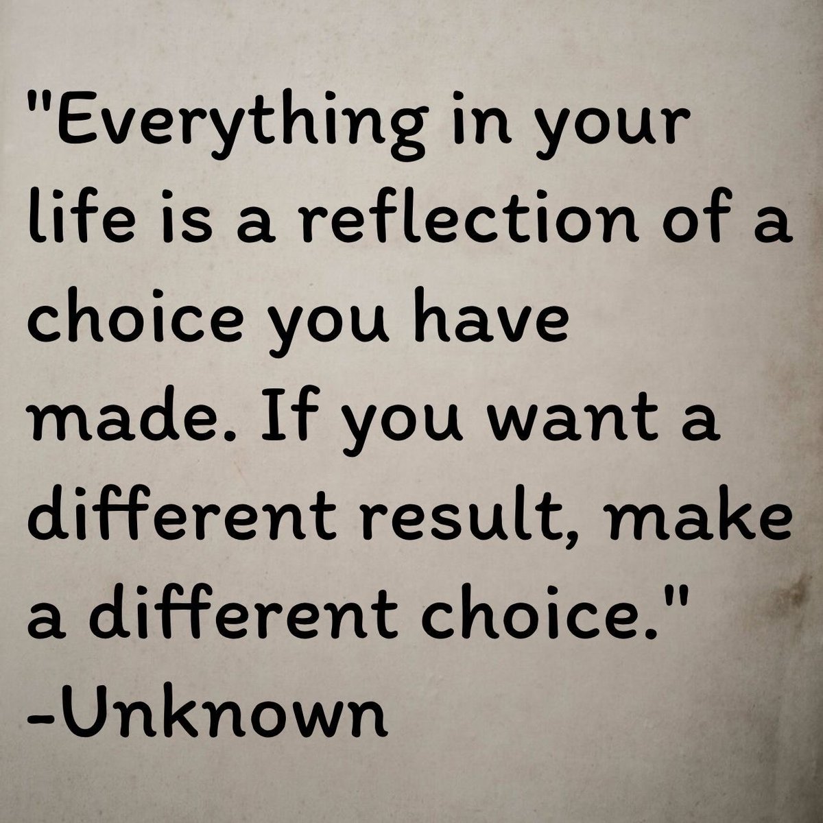 fayaz_king's tweet photo. "Everything in your life is a reflection of a choice you have made. If you want a different result, make a different choice."
-Unknown https://t.co/969XNfxtjh