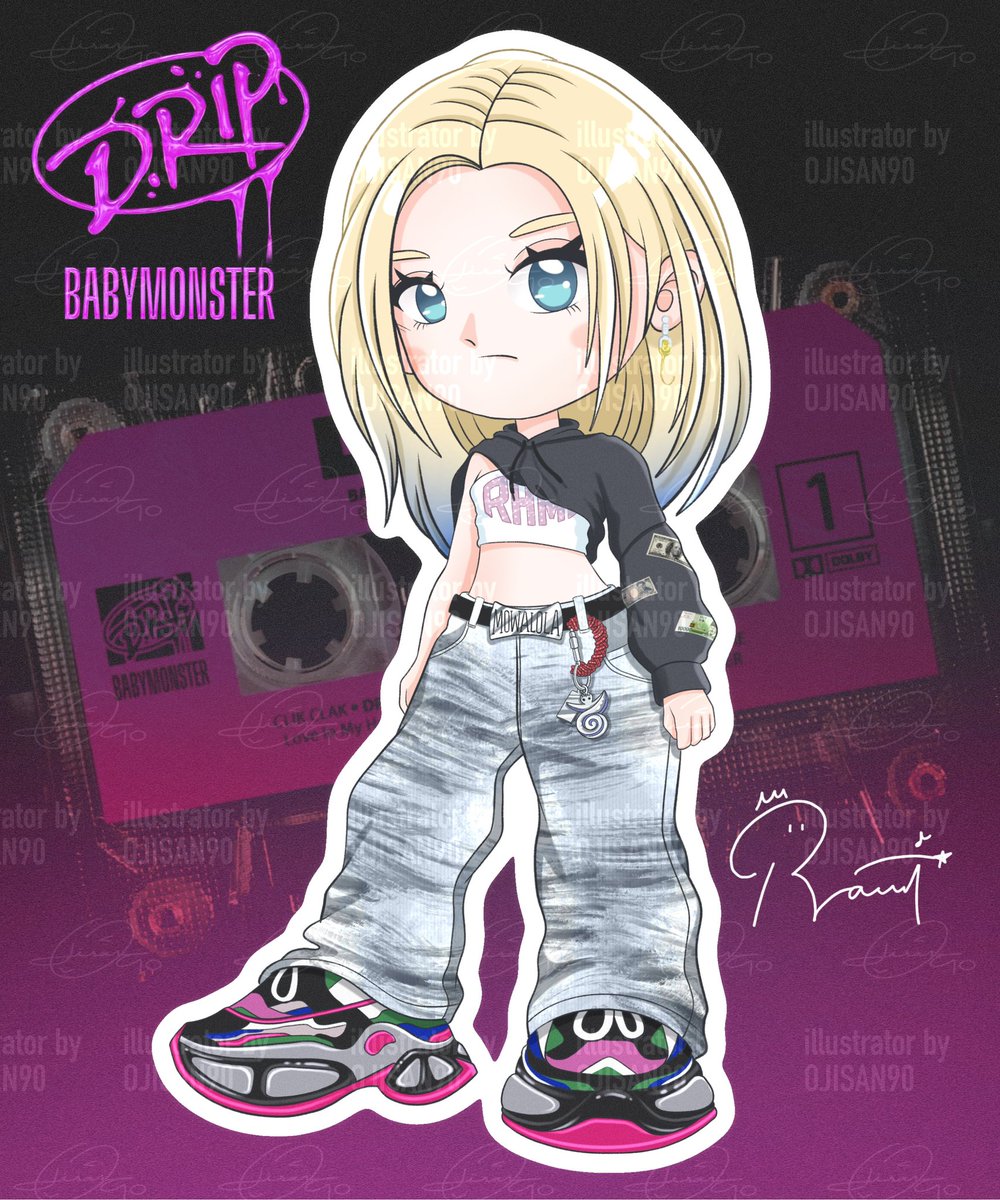 RAMI Chibi from DRIP_MV Collection B 🦭🩵😈

If you like my art Please repost or refer. and please give credit to my fanart Thx a lot. 🙏🏻

#베이비몬스터 #BABYMONSTER_DRIP_MV
#DRIP #RAMI #라미 #ShinHaram #fanart #procreate #ojisan90
