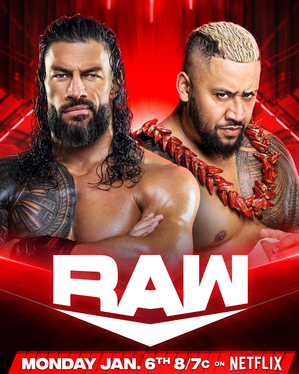 TripleH's tweet image. Tribal Chief vs Tribal Chief. 

January 6th. #WWERaw on @netflix.